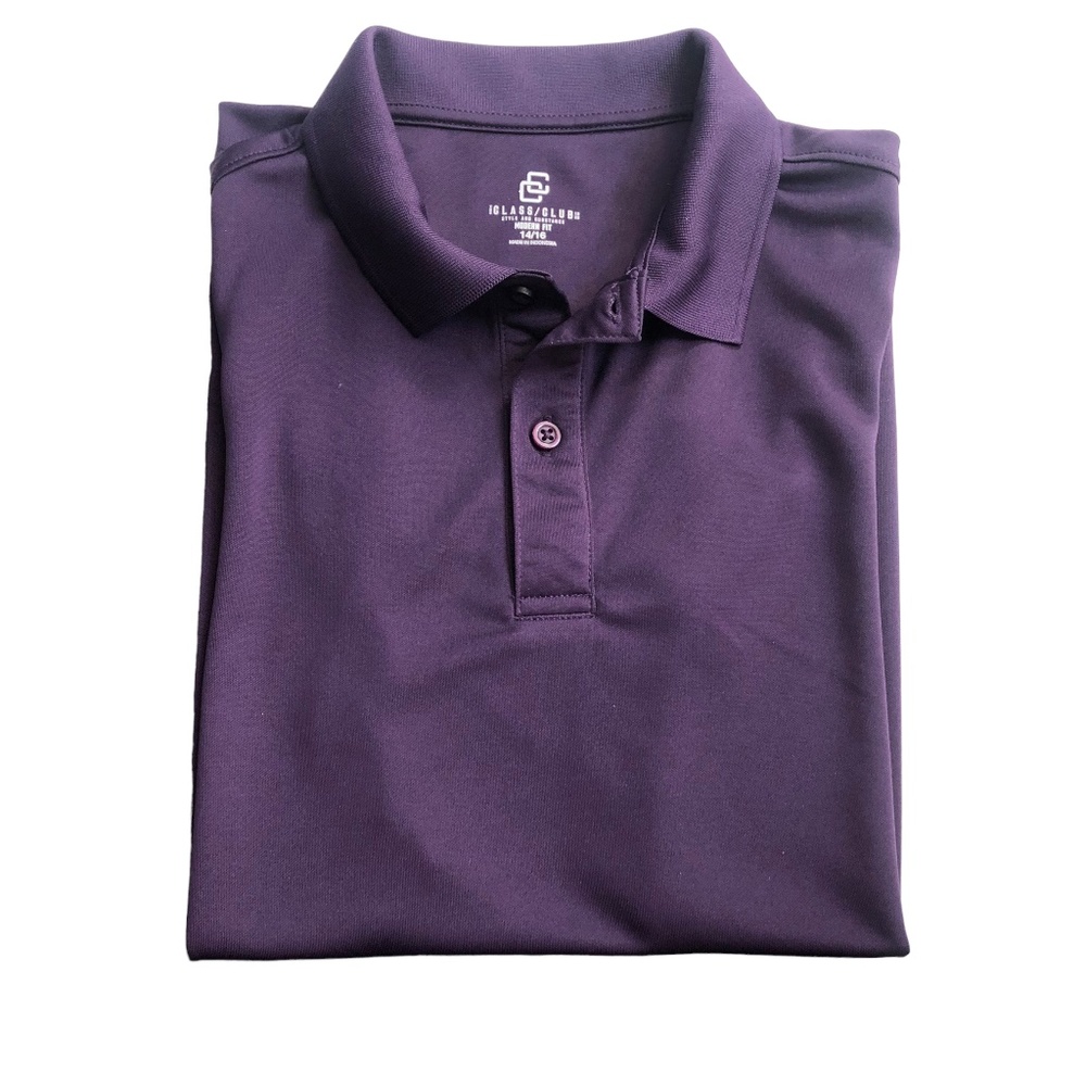 Class Club Purple Modern Fit Performance Polo Shirt 14/16